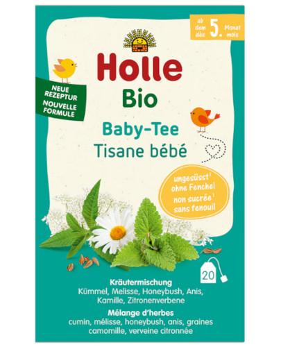 Holle Bio, Herbatka ziołowa dla niemowląt i dzieci, 20 saszetek